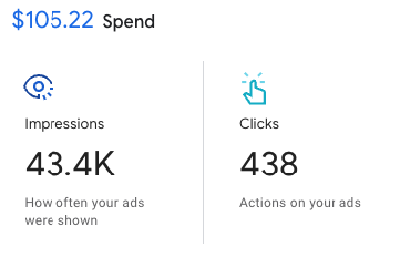 Google Ads results report